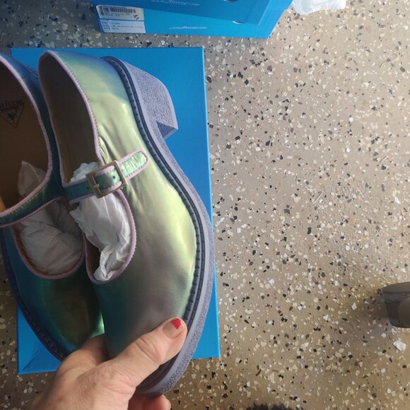 John Fluevog Lazybone shoes size 13 W 11M New - Picture 3 of 4